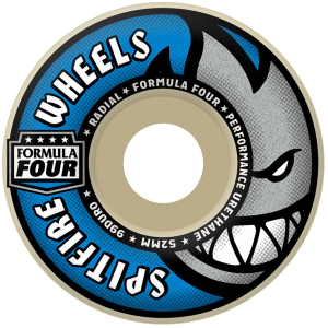 Spitfire Formula Four 99D Radial Skateboard Wheels 2026 in Blue size 52