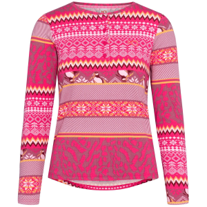 Women's Kari Traa Kari PJ Long Sleeve Top 2025 in Pink size Medium | Cotton/Viscose