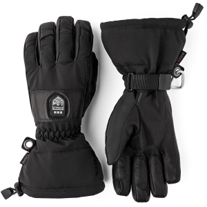 Hestra Heater Gauntlet Gloves 2026 in Black | Spandex/Leather/Polyester