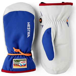 Kid's Hestra Wakayama Jr. Mittens 2026 in Blue | Leather/Polyester