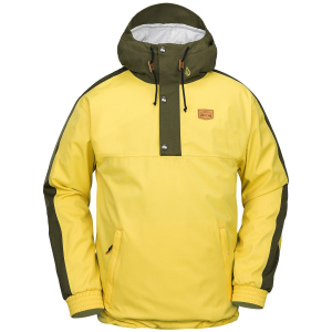 Volcom Longo 20K Pullover Jacket Men's 2025 in Yellow size Small | Leather