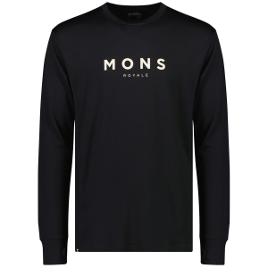 Mons Royale Yotei Classic Long Sleeve Top Men's 2025 in Black size 2X-Large | Wool