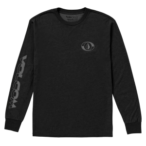 Volcom Divided Tech Long-Sleeve T-Shirt 2024 in Black size Medium | Cotton/Polyester
