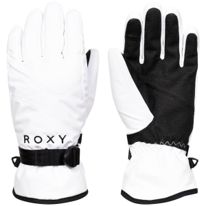 Women's Roxy Jetty Solid Gloves 2025 in White size Large | Leather