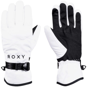 Women's Roxy Jetty Gloves 2025 in White size Large | Leather