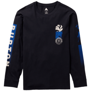 Burton Ripcord Long-Sleeve T-Shirt Men's 2024 in Black size Small | Cotton