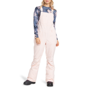 Women's Roxy Rideout Bibs 2025 in Pink size Large | Polyester