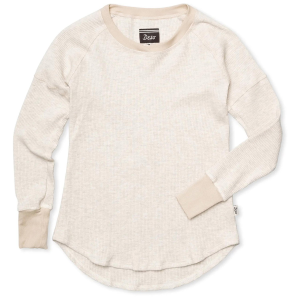 Women's Deso Eloise Waffle Knit Long-Sleeve Shirt 2024 in White size Medium | Cotton