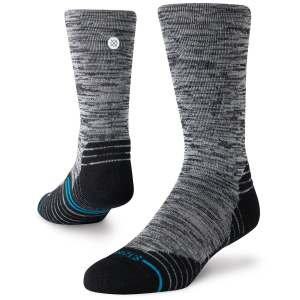 Stance Mid Wool Crew Socks Unisex 2024 Gray in Black size Large