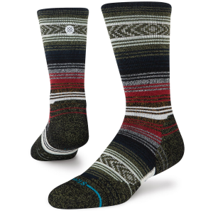 Stance Mid Wool Crew Socks Unisex 2024 in Black size Large