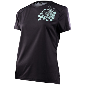 Women's Troy Lee Designs Lilium Short-Sleeve Jersey 2024 in Black size Large