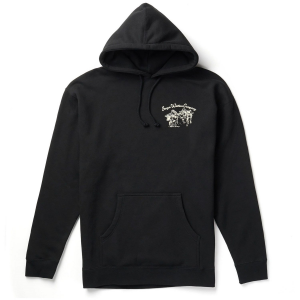 Seager Los Rios Hoodie Men's 2024 in Black size Small | Cotton/Polyester
