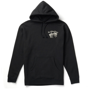 Seager Los Rios Hoodie Men's 2024 in Black size Medium | Cotton/Polyester