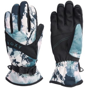 Women's Roxy Jetty Gloves 2025 in Blue size Small | Leather
