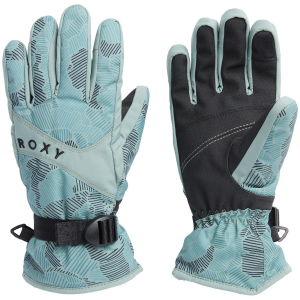 Women's Roxy Jetty Gloves 2025 in Green size Medium | Leather