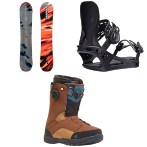 K2 Antidote Snowboard 2025 - 145 Package (145 cm) + M Womens in Black size 145/M | Nylon/Bamboo