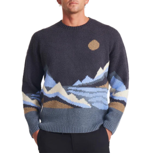 Roark Skaland Sweater Men's 2024 Blue size Small | Acrylic/Cotton/Elastane