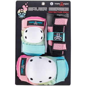 Triple 8 Saver Series Color Collection Skateboard Pad Set 2026 in Blue size Small | Nylon