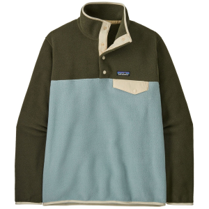 Women's Patagonia Lightweight Synchilla Snap-T Pullover Fleece 2024 in Blue size Large | Nylon/Polyester