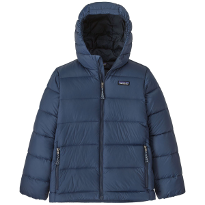 Kid's Patagonia Hi-Loft Down Sweater Hoodie 2024 in Blue size Large | Nylon/Plastic