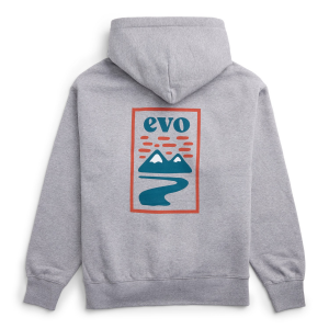 evo Alpenglow Hoodie Unisex 2024 in Gray size Small | Cotton/Polyester