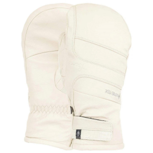Women's POW Stealth GORE-TEX Mittens 2025 in White size X-Small | Leather/Polyester