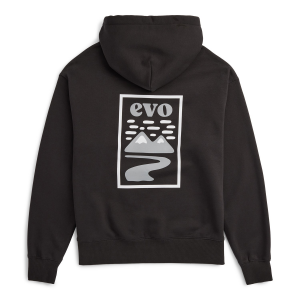 evo Alpenglow Hoodie Unisex 2024 in Black size Small | Cotton/Polyester