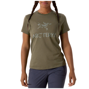 Women's Arc'teryx Arc'Word T-Shirt 2025 in Green size X-Large | Cotton
