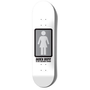 Girl Brophy OG Black White Skateboard Deck 2026 size 8.6