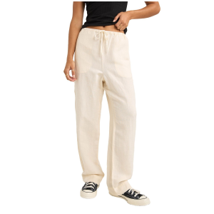 Women's Rhythm Frankie Elastic Pants 2025 in White size Medium