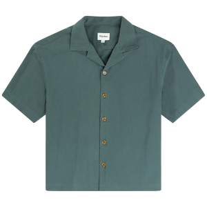 Rhythm Relaxed Texture Short-Sleeve Shirt Men's 2025 in Green size Large | Cotton/Plastic