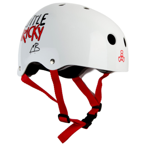 Kid's Triple 8 Little Tricky Jr. Skateboard Helmet 2026 in White