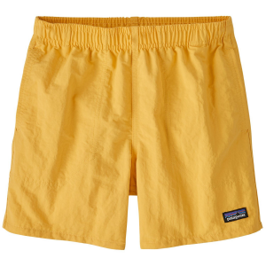 Kid's Patagonia Baggies 5in Lined Shorts 2025 in Yellow size Medium | Nylon/Polyester/Plastic