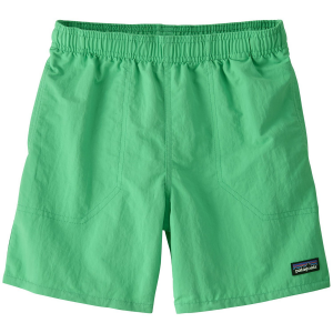 Kid's Patagonia Baggies 5in Lined Shorts 2025 in Green size Medium | Nylon/Polyester/Plastic