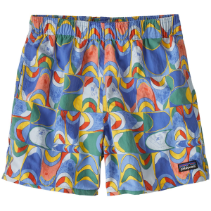 Kid's Patagonia Baggies 5in Lined Shorts 2025 in Blue size X-Small | Nylon/Polyester/Plastic