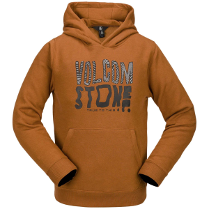 Kid's Volcom Essential Hoodie Boys' 2025 in Brown size X-Large | Cotton/Polyester