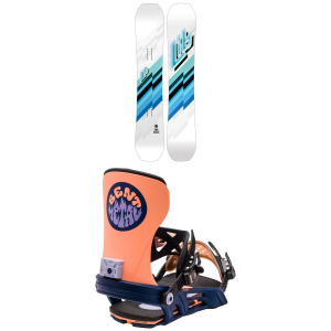 Women's Lib Tech Ryme C3 Snowboard 2024 - 141 Package (141 cm) + L Womens in Orange size 141/L | Aluminum