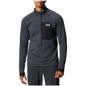 Mountain Hardwear Polartec(R) Power Grid(TM) Half Zip Jacket Men's 2025 in Blue size 2X-Large | Elastane/Polyester