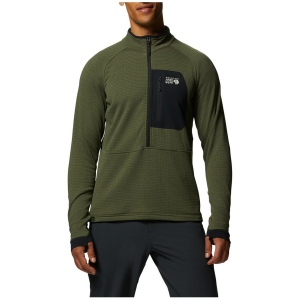 Mountain Hardwear Polartec(R) Power Grid(TM) Half Zip Jacket Men's 2025 in Green size X-Large | Elastane/Polyester