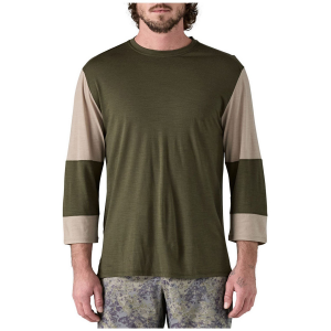 Patagonia 3/4 Sleeve Bike Jersey 2025 in Green size X-Large | Wool/Polyester