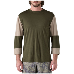Patagonia 3/4 Sleeve Bike Jersey 2025 in Green size Medium | Wool/Polyester
