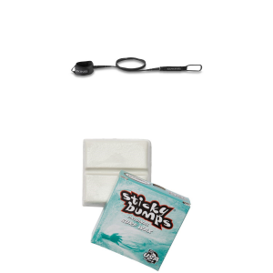 Dakine Kaimana Team 7' Leash 2026 - 7 Package (7 ft) + Wax in Black