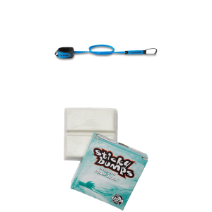 Dakine Kaimana Team 6' Leash 2026 - 6 Package (6 ft) + Wax in Black