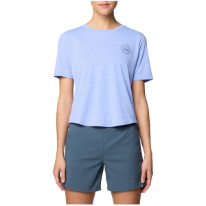 Women's Mountain Hardwear Sunblocker(TM) Short Sleeve Shirt 2025 in Blue size Small | Polyester