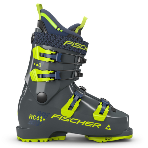 Kid's Fischer RC4 60 Jr Ski BootsKids' 2025 /Rubber in Gray size 20.5 | Aluminum/Rubber