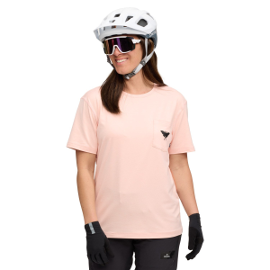 Women's evo Trail Pocket T-Shirt 2025 in Pink size Large | Spandex/Polyester