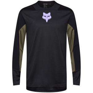 Fox Racing Defend Park Long-Sleeve Jersey 2025 in Black size 2X-Large | Nylon/Elastane/Polyester