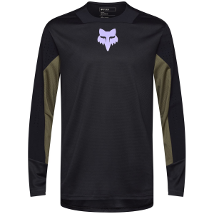 Fox Racing Defend Park Long-Sleeve Jersey 2025 in Black size X-Large | Nylon/Elastane/Polyester