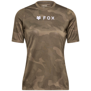 Women's Fox Racing Ranger TruDri Short-Sleeve Jersey 2025 in Brown size Small | Polyester