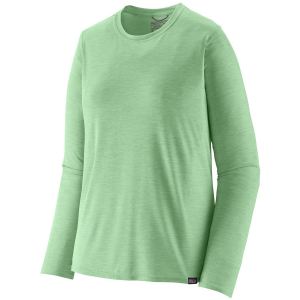 Women's Patagonia Capilene(R) Cool Daily Long-Sleeve T-Shirt 2025 in Green size Small | Polyester